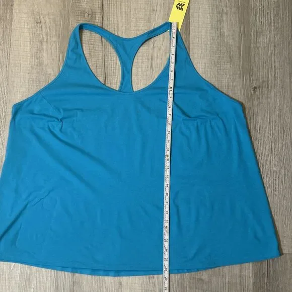 All In Motion Women’s Plus 3X Racerback Tank Top Turquoise Blue NWT Activewear - Picture 15 of 16